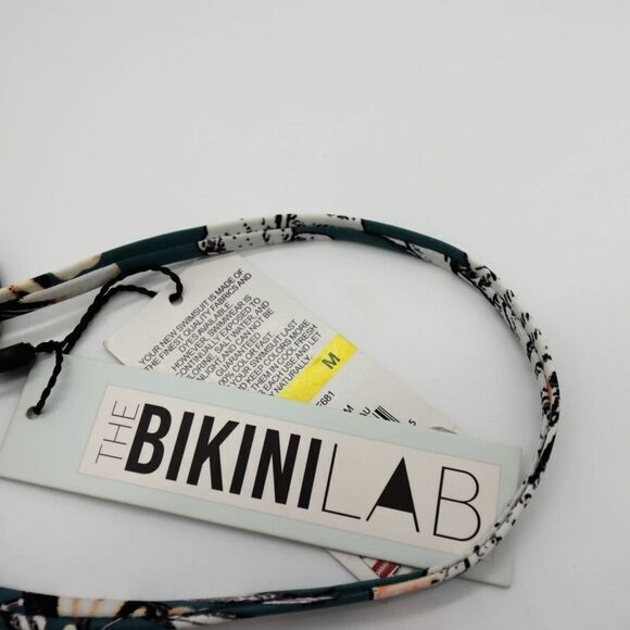 NEW Bikini Lab Tropical bandeau bikini‎ top, Teal, Medium - Picture 11 of 11
